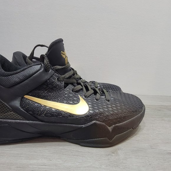 Nike Zoom Kobe 7 System Elite Away 2012 Size 9.5 BLACK AND GOLD main image 9